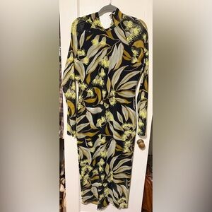 Anthropologie long sleeve mock-neck dress